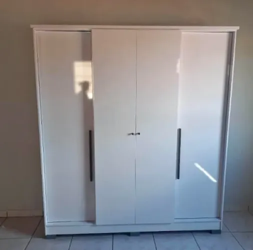 Guarda Roupa Casal 4 Portas 2 Gavetas (Novo) Entrega Grátis!