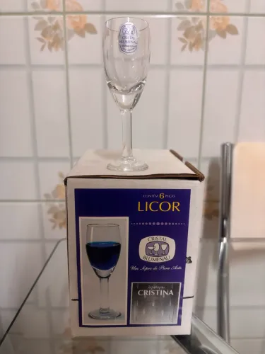Jogo de cálice de cristal com 30 peças  - Cristal Blumenau