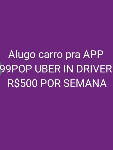 CARRO DE ALUGUEL, R$ 500,00 POR SEMANA