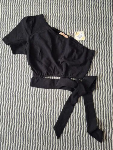 Blusa cropped ombro só