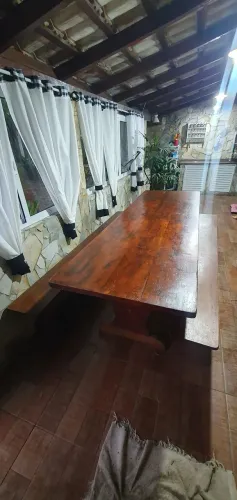 Mesa rústica madeira maciça 