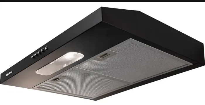 Depurador E Exaustor De Ar Slim 60 Cm Preto Suggar voltagem 127 V