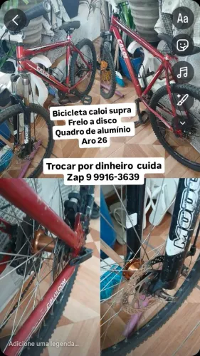 Bicicleta caloi quadro de aluminio