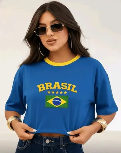 Cropped e lenço