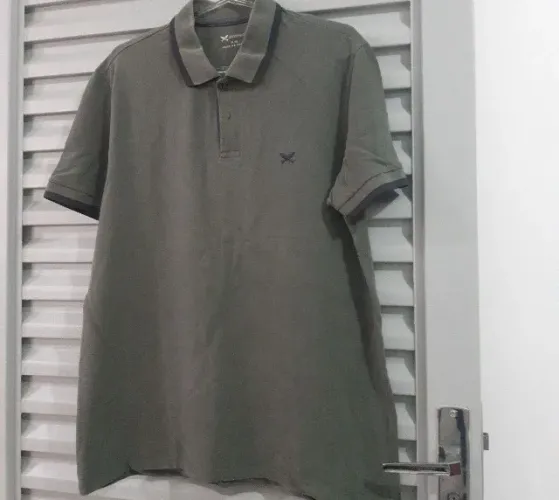 camisa polo hering verde musgo tamanho m