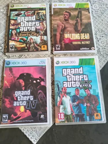 Lote GTA mais the walking dead XBI360