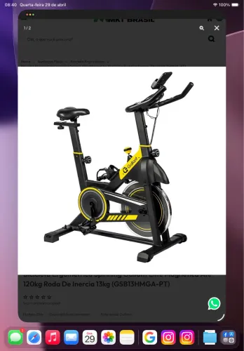 Bike ergométrica 