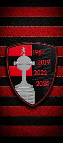 Patch Flamengo Libertadores 4 Titulos Novo