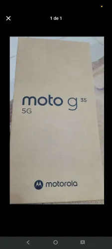 Moto G35 5G ainda na garantia
