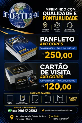 Panfletos e Cartão de Visita