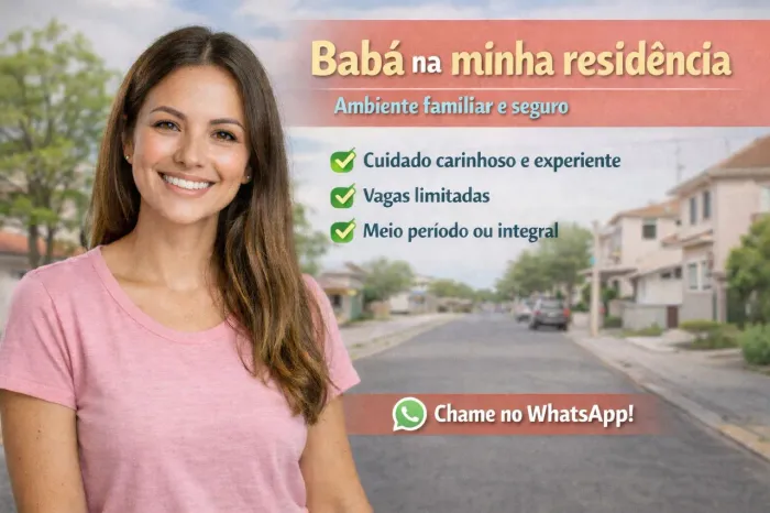 Babá em residência própria - Ambiente familiar