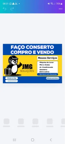 Conserto geladeira, maquina lavar, microondas