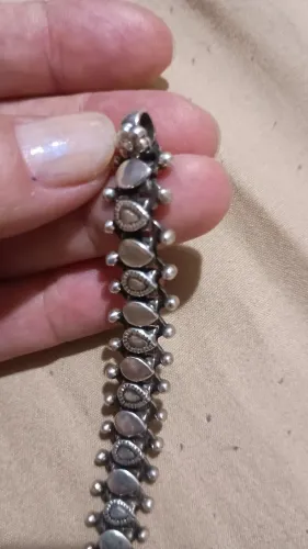 Pulseira em Bali e prata 925, pesada, com garantia, tirada da loja há 1 mês 