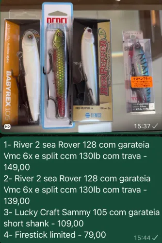 4 iscas artificiais importadas