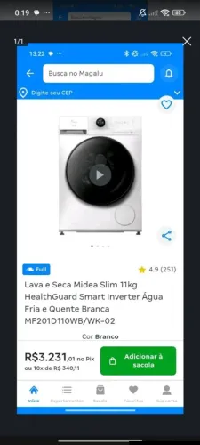maquina de lavar e secar midea