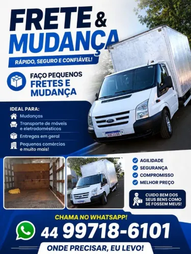 Fretes e pequenas mudanças