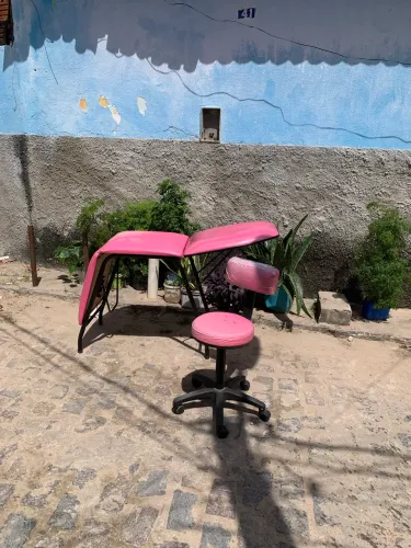 Maca e mocho ajustáveis (cor rosa)