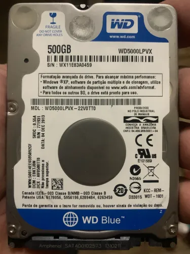 HD 500GB Wstern Digital 2.5