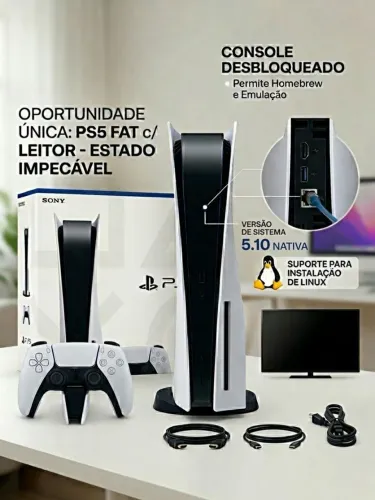 Ps5 mídia física desbloqueado,com jogos