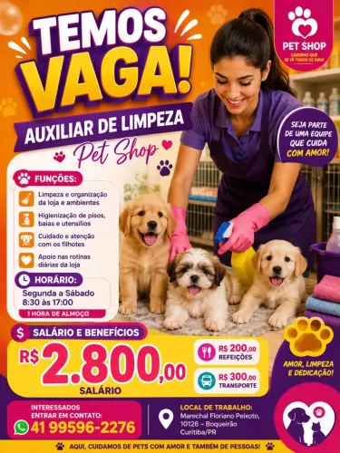 Auxiliar de limpeza