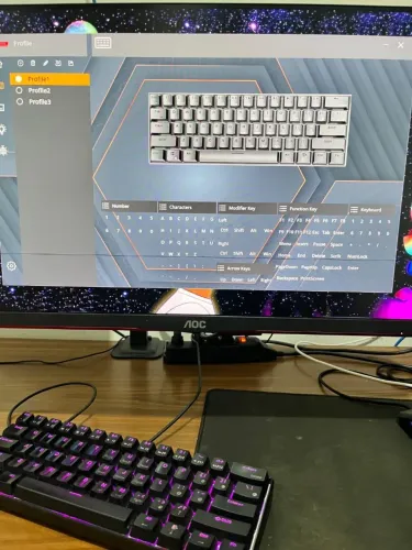 Teclado Mecânico Gamer Rk61 com a caixa original 
