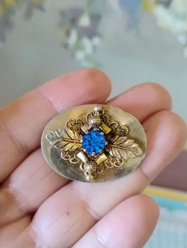 Broche de manto para Santos antigo 