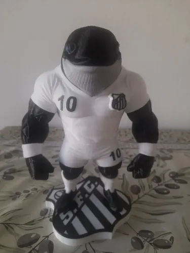Mascotes do Santos FC 22cm 3D com Base -Ótimo Presente pro torcedor do Peixe!