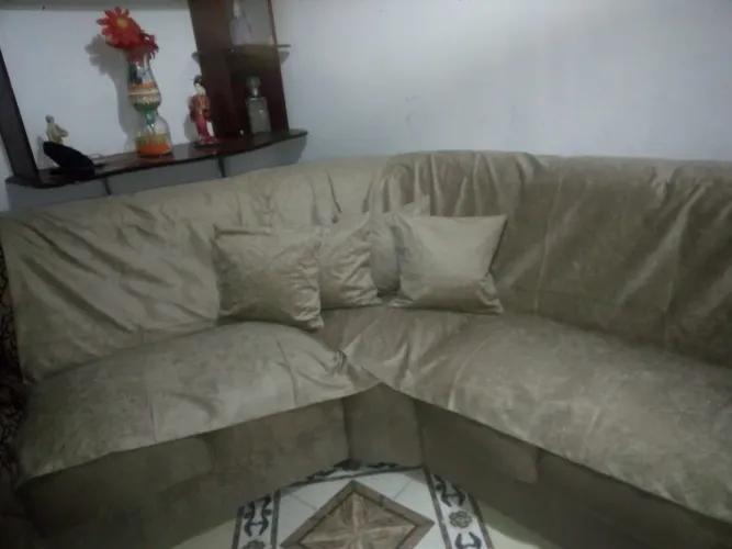 Sofá veludo de canto 