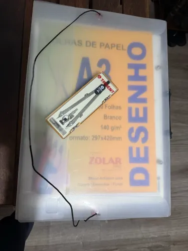 Compasso trident 9000 + kit desenho técnico 