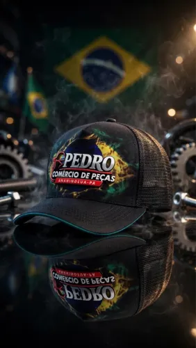 Boné trucker telado premium