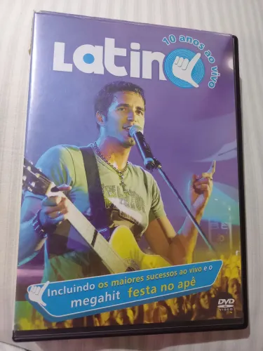 DVD Latino - 10 Anos Ao Vivo (Original) - Com Festa no Apê