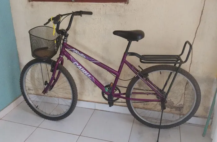 BICICLETA SEMI-NOVA NOTA FISCAL ARO 24 MÉDIA