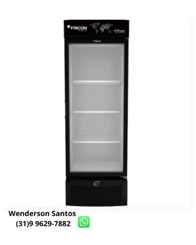 Freezer Vertical Fricon Porta de Vidro Novo 220v