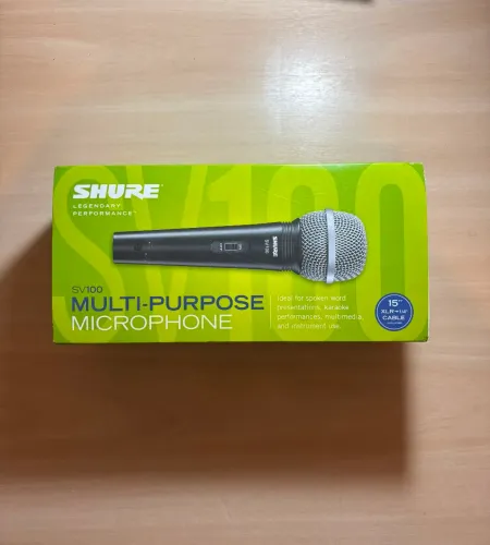 Microfone Shure + Pedestal articulado