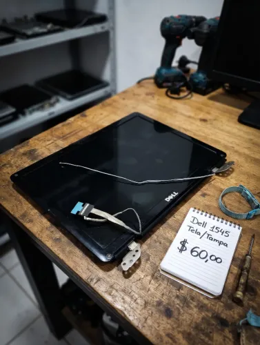 Tampa / Tela Completa Dell Inspiron 1545 (No Estado / Para Reparo)