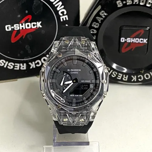 Relógio Gshock Ga2100 transparente novo preto