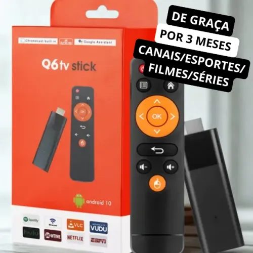 Excelente Tv Stick Q6 Android 10 2Gb Ram/16gb + OPÇÃO COMPLETA