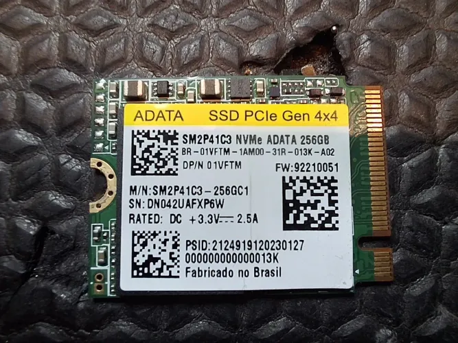 Ssd Nvme 4x4 ADATA 256gb