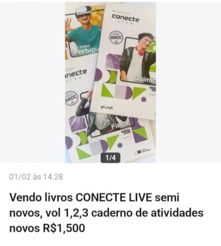 Livros seminovos CONECTE LIVE 