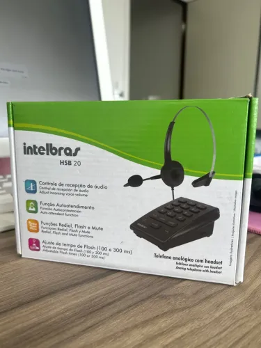 Telefone analógico com headset