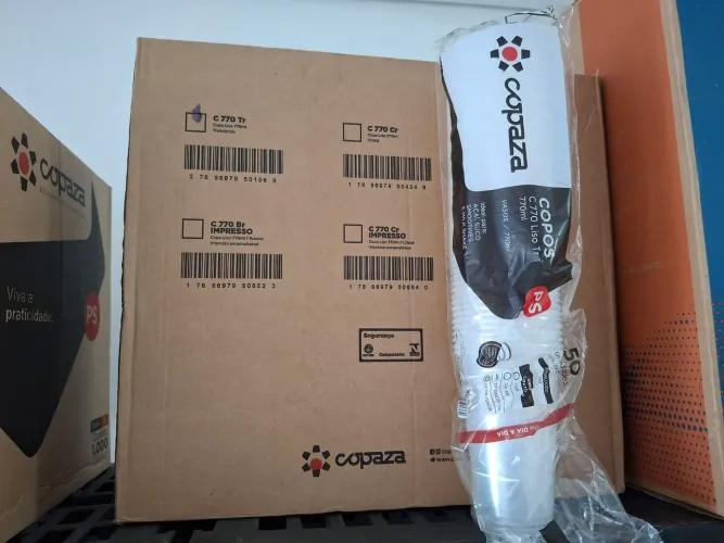 Caixa de copo PS 770ml c/500 Copaza