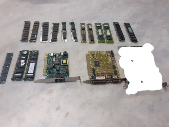 Lote de Peças de Pc Antigo 286 386 486 SEM TESTE Guardei Funcionando Memorias Placas Isa