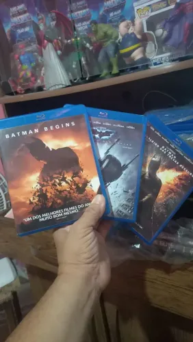Trilogia filmes Batman em blu-ray, Batman cavaleiro das trevas, Batman begins, Batman