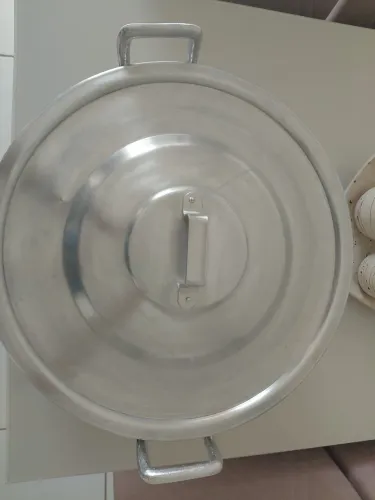 Panela de alumínio, tipo industrial 