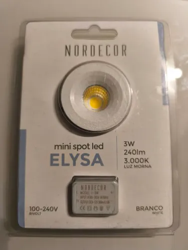 Luminária embutida para moveis