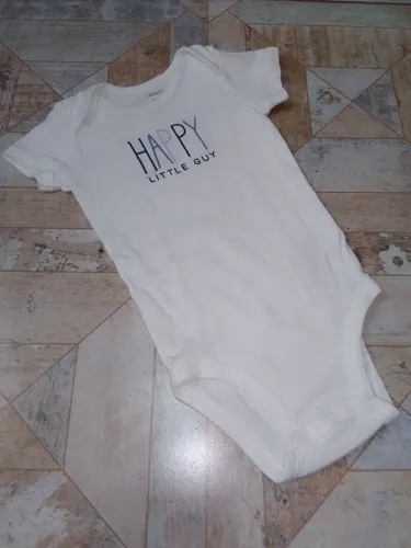 Body Branco Bebê Unissex Bodie Original Carter S Tam. 6 M