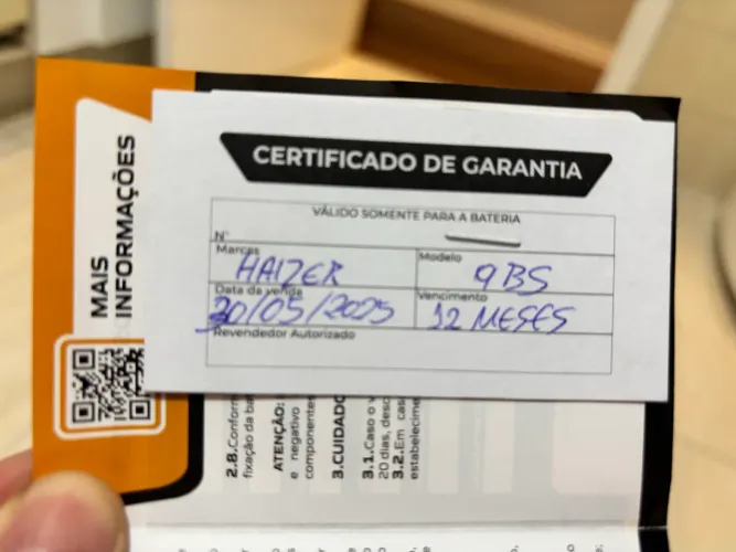 Bateria para Motos 12V HZRX9- BS