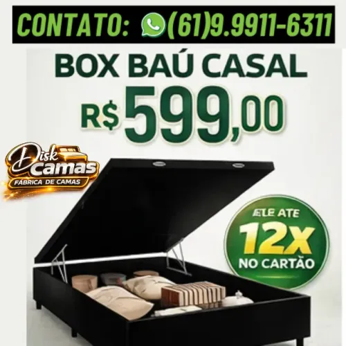 Cama Box Baú - Direto da fábrica! Veja como funciona a promoção na descrição.