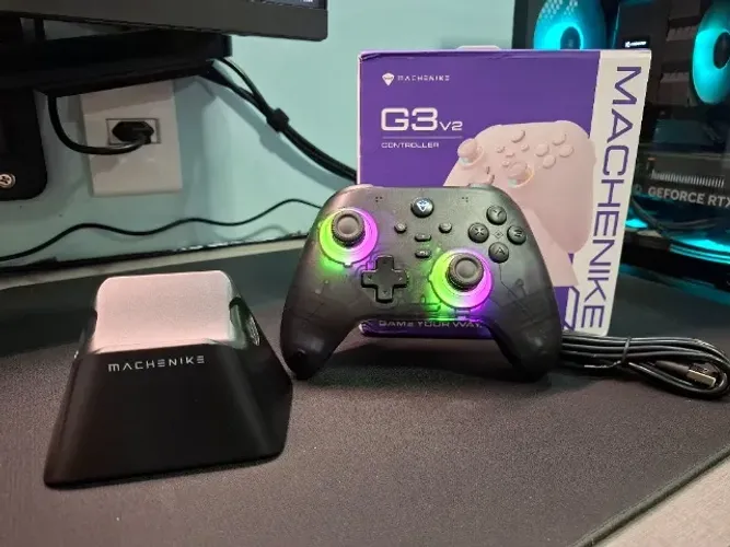 Controle Sem Fio Machenike G3 V2 Hall Effect (COM DOCK) - NOVO