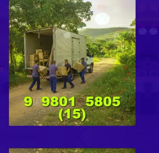 Mudança rápida e segura! Carreto/Frete para sua casa! Contato: 15?9?9801?5805